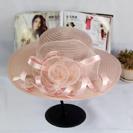 Chapeau Floral Derby - Rose clair - M (56 - 58cm) | La boutique du chapeau