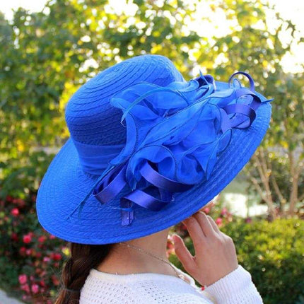 Chapeau Floral Derby - Rouge - M (56 - 58cm) | La boutique du chapeau