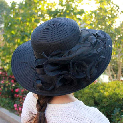 Chapeau Floral Derby - Noir - M (56 - 58cm) | La boutique du chapeau
