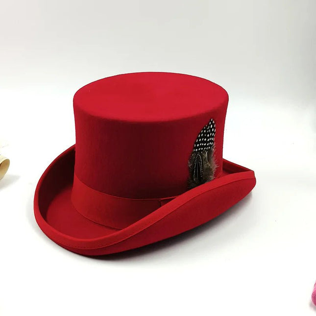 Chapeau haut de forme anglais - Bordeaux | La boutique du chapeau