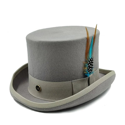 Chapeau haut de forme anglais  - Gris | La boutique du chapeau