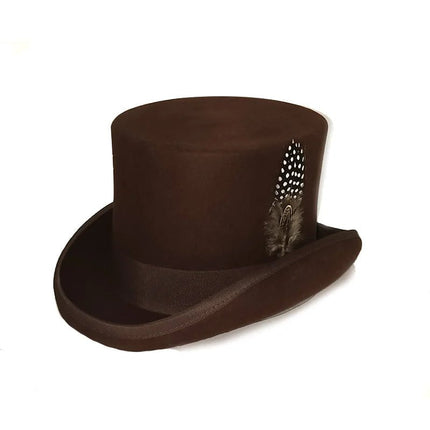Chapeau haut de forme anglais  - Marron | La boutique du chapeau
