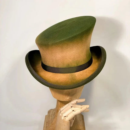 Chapeau haut de forme unisexe - Vert - M (56 - 58cm) | La boutique du chapeau