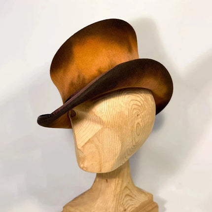 Chapeau haut de forme unisexe - Marron - M (56 - 58cm) | La boutique du chapeau