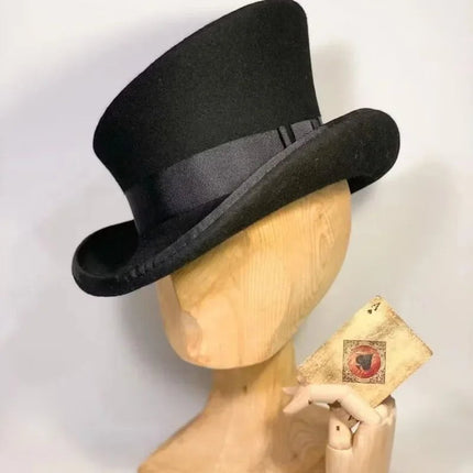 Chapeau haut de forme femme - Noir - M (56 - 58cm) | La boutique du chapeau