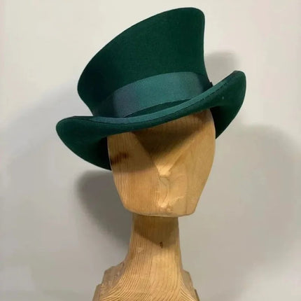 Chapeau haut de forme femme - Vert - M (56 - 58cm) | La boutique du chapeau