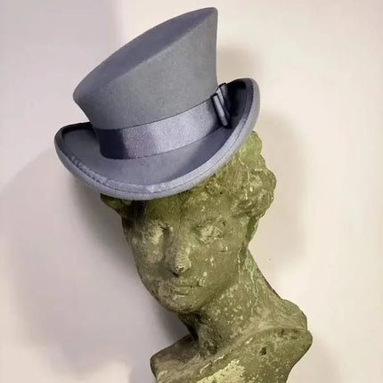 Chapeau haut de forme femme - Gris - M (56 - 58cm) | La boutique du chapeau