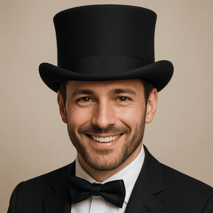 Chapeau haut de forme mariage - Noir La boutique du chapeau