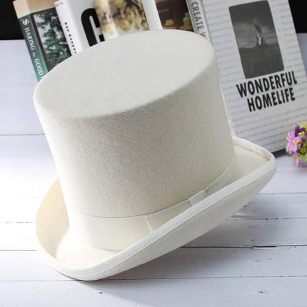 Chapeau haut de forme mariage - Blanc | La boutique du chapeau