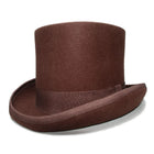 Chapeau haut de forme marron - Marron - S (54 - 55cm) | La boutique du chapeau