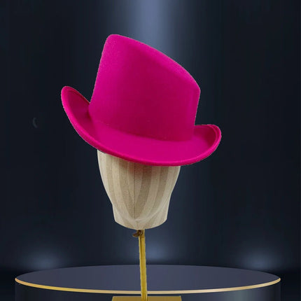 Chapeau haut de forme unisexe - Rose | La boutique du chapeau