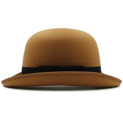 Chapeau melon ancien - Kaki - Laine | La boutique du chapeau