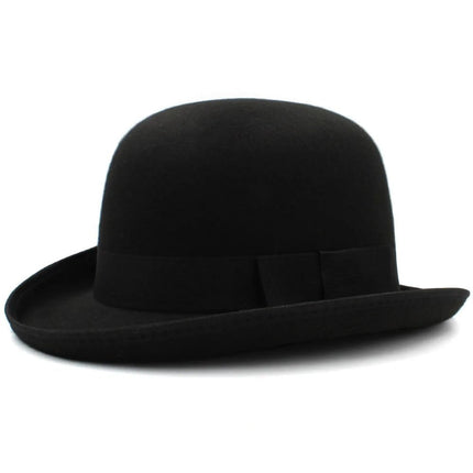 Chapeau melon ancien - Noir - Laine | La boutique du chapeau