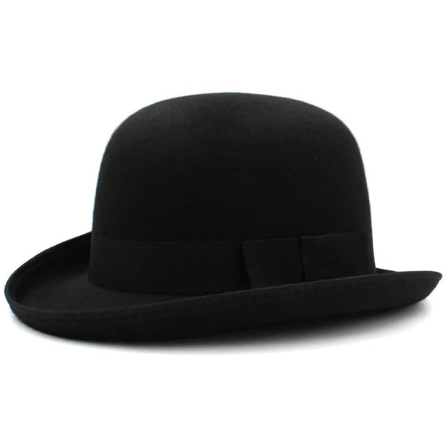 Chapeau melon ancien - Noir - Laine | La boutique du chapeau