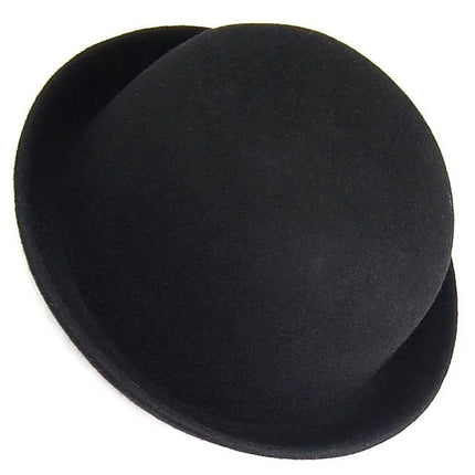 Chapeau melon bombé noir - Noir - M (56 - 58cm) | La boutique du chapeau