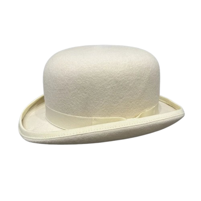 Chapeau Melon Haute Qualité - Blanc | La boutique du chapeau