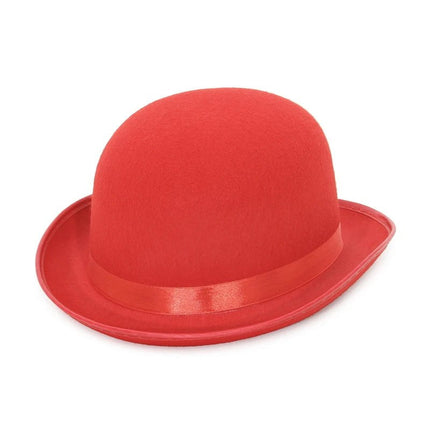 Chapeau melon unisexe - Rouge | La boutique du chapeau