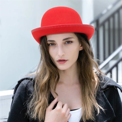 Chapeau melon unisexe - Rouge | La boutique du chapeau