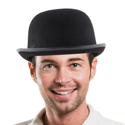 Chapeau melon noir - Noir (58 - 59cm) | La boutique du chapeau