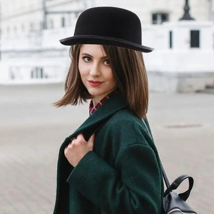 Chapeau melon noir - Noir (58 - 59cm) | La boutique du chapeau