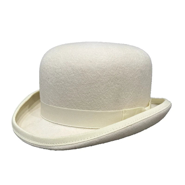 Chapeau Melon Unisexe - Blanc | La boutique du chapeau