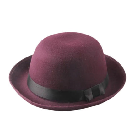 Chapeau Melon unisexe - Bordeaux | La boutique du chapeau