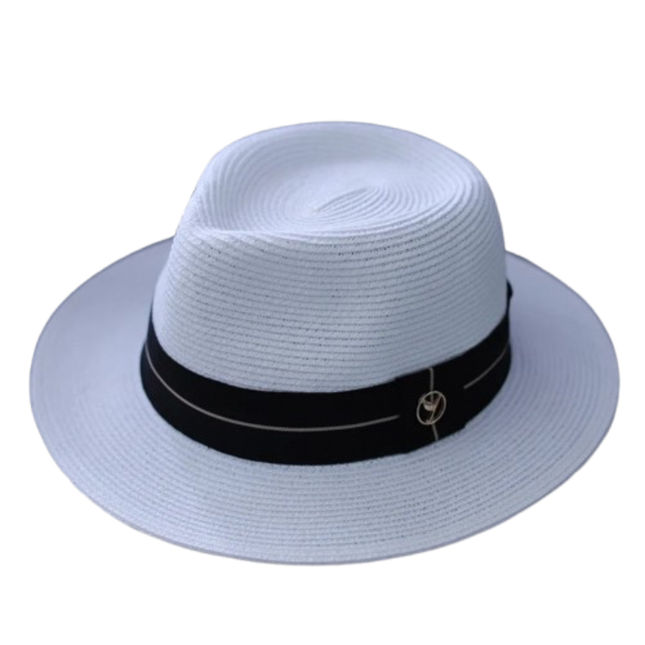 Chapeau paille Fedora - Ivoire - M (56 - 58cm) | La boutique du chapeau
