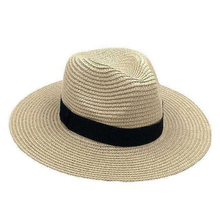 Chapeau paille Panama - Beige - L (58 - 59cm) | La boutique du chapeau