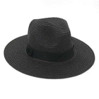 Chapeau paille Panama - Noir - L (58 - 59cm) | La boutique du chapeau