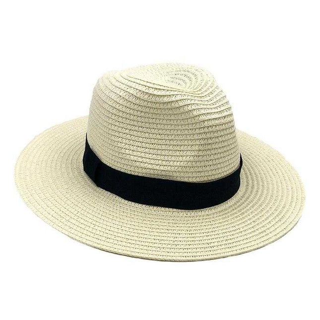 Chapeau paille Panama - Blanc - L (58 - 59cm) | La boutique du chapeau
