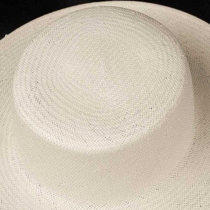 Chapeau panama blanc - 2 - M (56 - 58cm) | La boutique du chapeau