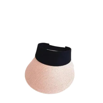 Chapeau pare - soleil en paille - Rose - Ajustable (du 54 au 59) | La boutique du chapeau