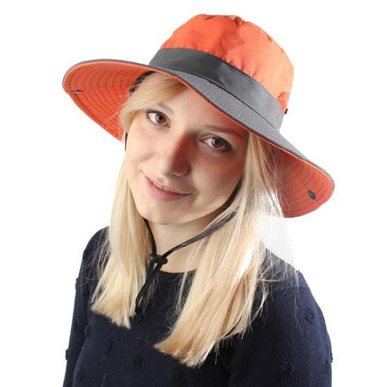 Chapeau pécheur anti UV - Orange - M (56 - 58cm) | La boutique du chapeau