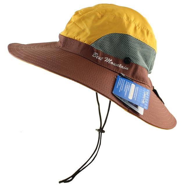 Chapeau pécheur anti UV - Jaune - M (56 - 58cm) | La boutique du chapeau