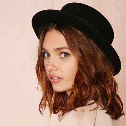 Chapeau plat en laine - Khaki - M (56 - 58cm) | La boutique du chapeau