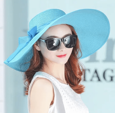 Chapeau Pliable D'été UV Protéger - Bleu ciel - M (56 - 58cm) | La boutique du chapeau