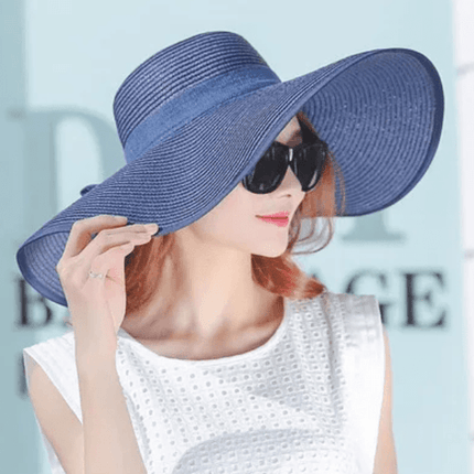Chapeau Pliable D'été UV Protéger - Bleu marine - M (56 - 58cm) | La boutique du chapeau