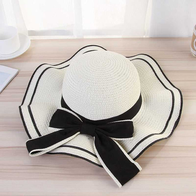 Chapeau provençal en paille - Blanc - M (56 - 58cm) | La boutique du chapeau
