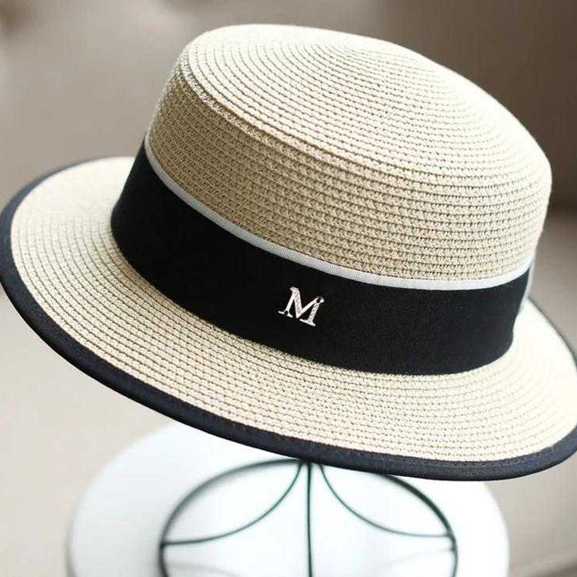 Chapeau Rond plat Haut De Paille M panama - Beige - M (56 - 58cm) | La boutique du chapeau