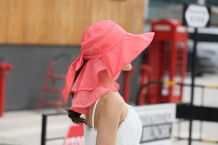 Chapeau sombrero avec protection du cou - Rouge - Ajustable (du 54 au 59) | La boutique du chapeau