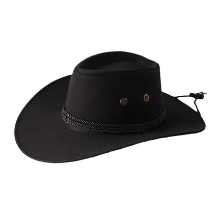 Chapeau cow-boy occidental - Noir - M (56 - 58cm) | La boutique du chapeau