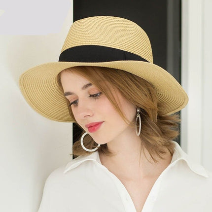 Chapeau unisexe en paille - Marron - M (56 - 58cm) | La boutique du chapeau