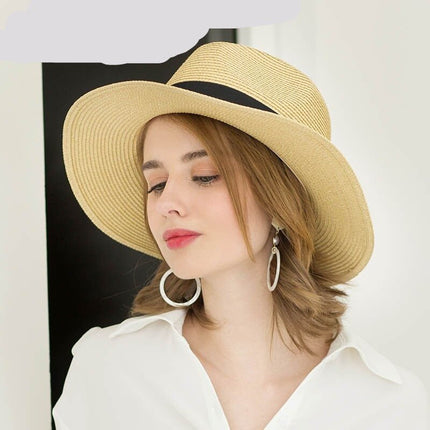 Chapeau unisexe en paille - Marron - M (56 - 58cm) | La boutique du chapeau