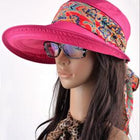 Chapeau visière à large rebord - Rouge - Ajustable (du 54 au 59) | La boutique du chapeau