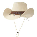 Chapeau western folklore - Beige - M (56 - 58cm) | La boutique du chapeau