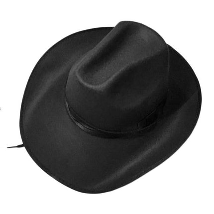 Chapeau western haute qualité - Noir - M (56 - 58cm) | La boutique du chapeau