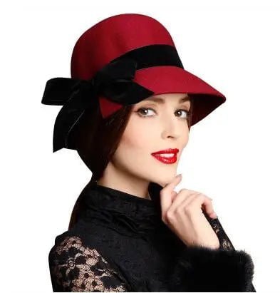 Chapeaux cloche femme - Bordeaux - M (56 - 58cm) | La boutique du chapeau