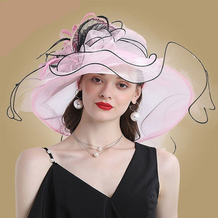 Chapeaux de soleil en organza - Bleu - M (56 - 58cm) | La boutique du chapeau
