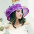 Chapeaux d'église en organza - Violet - M (56 - 58cm) | La boutique du chapeau