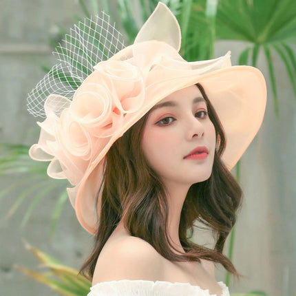 Chapeaux d'église en organza - Orange - M (56 - 58cm) | La boutique du chapeau